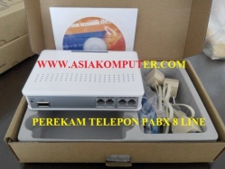 Alat Perekam Sadap Telepon Telephone PABX USB 8 line paralel